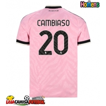 Camisa de Futebol Juventus Andrea Cambiaso #20 Equipamento Secundário 2026-27 Manga Curta